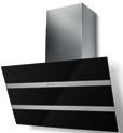 PULTBA ÉPÍTHETŐ ELSZÍVÓ KESKE ŐZŐLAPPAL 90 cm széles, EVO touch control, fém kazettás mosható szűrők, + intenzív, 160-700 m /h teljesítmény, inox/fekete üveg 90 cm