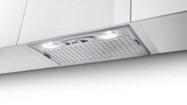 gomb vezérlés, inox kazettás mosható szűrők, 270-50 m /h, inox mata páraérzékelő szenzorral: In-Nova Premium 60 cm: 209.