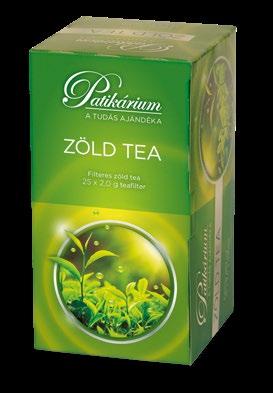 com) ZÖLD TEA filteres, aromazáró borítékban 25 1,5 g 100 % zöld tea HÁRSFAVIRÁGZAT Tiliae flos filteres, aromazáró borítékban 25 1,2 g Gyógyszerkönyvi