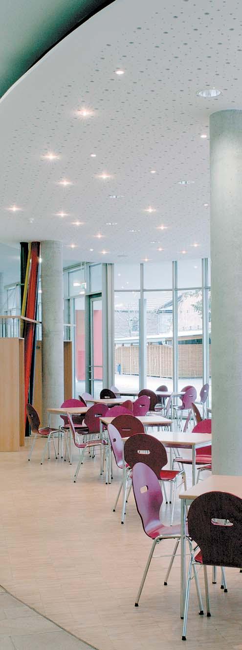 Menza, Universität Leipzig Javasolt megvilágítás: Folyosó: 100 lx Büfé: 300 lx Társalgó, menza: 00 lx A menzák és büfék olyan