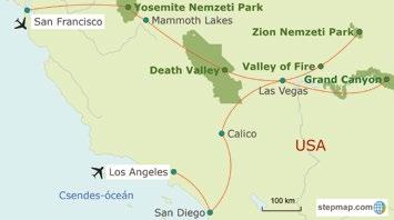 Szállás Mammoth Lakes környékén. 4. nap: Death Valley - Las Vegas Utazás a DEATH VALLEY Nemzeti Parkon keresztül, amely a legforróbb, legszárazabb és legmélyebben fekvő sivatag Észak-Amerikában.