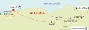 nap: Annaba - Guelma - Constantine Reggeli után városnézés AN- NABÁ-ban: fórum, kikötő, strand, világítótorony, valamint az impozáns Szt.
