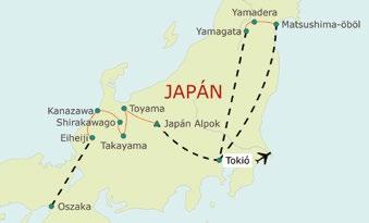 Este személyesen megtapasztaljuk a japán életformát: japán stílusú szállodai szobában futonon alszunk, japán vacsorát fogyasztunk, majd a napot a szálloda gyógyvizes medencéjében zárjuk.