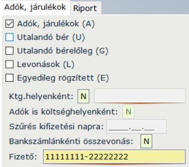 2. Járulékok személyenként A lista minden tartalmazza minden személyre vonatkozóan a szociális hozzájárulási adó (alap, számított összeg, kedvezmény és fizetendő összeg), nyugdíjjárulék-alapot és