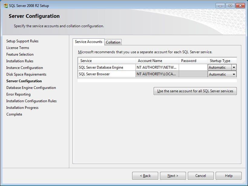 Server Database Engine és az SQL Server