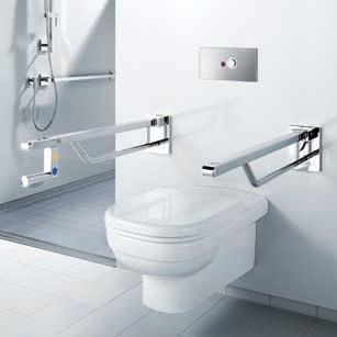 Alapelvek Fürdőszoba-tervezés Szerelési példa mozgássérült WC Bármely Viega előfalas rendszerrel akadálymentes WC-berendezéseket lehet készíteni.