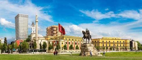 Mostar Belgrád Szarajevó ALBÁNIA BOSZNIA HERCEGOVINA MONTENEGRÓ SZERBIA AHOL MÉG ÖN SEM JÁRT ALBÁNIA Dél-Balkán körút TIRANA, SZKANDER BÉG TÉR Kotor Durres Shkodra Tirana 5 albán város nevezetességei