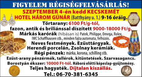 +36-30/415-6311; bodor.zs@t-online.hu KISBÚTOROKAT, vitrintárgyakat, tányérokat, készleteket, CD-ket, kazettákat, retro dekorációs, érdekes tárgyakat vennék készpénzért. Fiatal gyűjtő.
