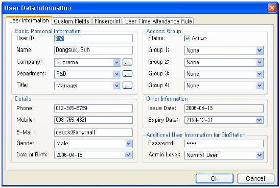 Új felhasználó hozzáadása Az Új felhasználó hozzáadása /Add New User/ gomb lehetővé teszi, hogy az előugró ablakban regisztrálja a felhasználó adatait a fogadó PC-n. 3.5.1.