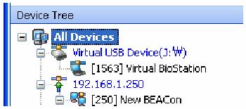 Bio Admin 68 Használati utasítás 4.2. Új BEACon készülék hozzáadása A BEACon készülék megkeresése és hozzáadása.