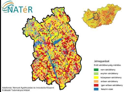 Erdők sérülékenysége FEJE R MEGYE ERDŐK SE RÜLE KENYSE GE Magyarország területének ma közel 20%-át borítja erdő.