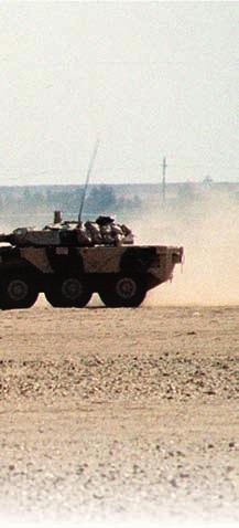 6. ábra. AMX 10RC felderítő harcjárművek a sivatagban 1. táblázat.