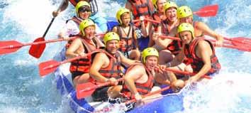 Rafting Lovagold meg a zuhatagokat ezen a 2 fokos vízű folyón az Antalya-i Nemzeti Parkban. (14 km) Osszon meg egy csónakot barátaival vagy más kalandra vágyókkal (maximum 12 fő).