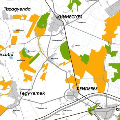 Települést érintő térségi övezetek: Kenderes közigazgatási határán belül az ökológiai