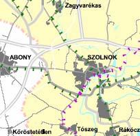 Területrendezési Terve) A megyei területrendezési tervben jelölt országos és regionális jelentőségű kerékpárutak projektjei is szerepelnek a kistérségi fejlesztési javaslatok között, külön említve a