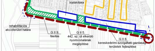 . A fejlesztési akcióterületen belüli fejlesztések konkrét céljai: --városrészközpont kialakítása, és ezzel egyben a --humán ellátottsági viszonyok javítása; --a városrész közlekedési kapcsolatainak