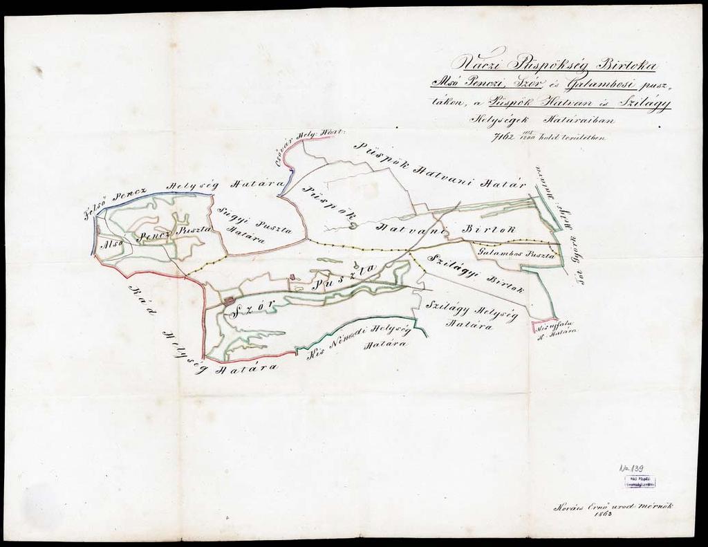 157 144. VPGL. 139. 1. Kovács, Ernő urad. mérn. 1863 2.