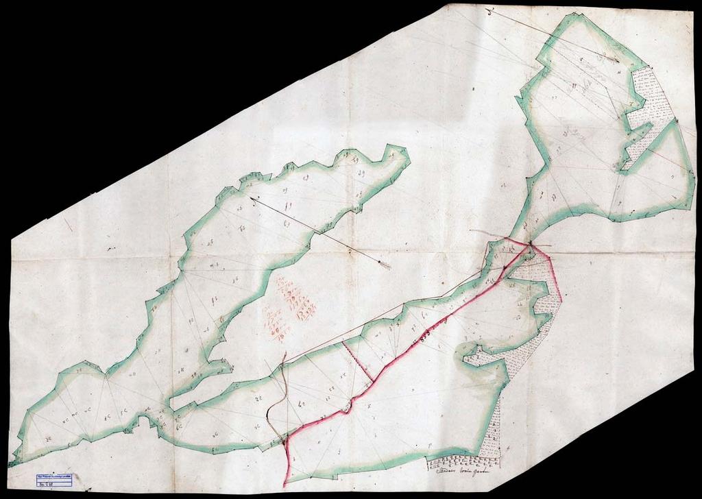103 93. VPGL. 88. 1. sa. [XVIII. szd.] 2. W. Egyhazer Wald. 3. Veresegyháza (Pest m.) határának erdőtérképe. 4.
