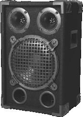 35-0.000 woofer (mm): Ć00 / PC cone tweeter (mm): x Ć100 / piezo PA 1 box: way system: bass-reflex Pm/Pn