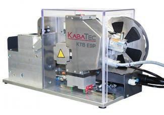 Szalag szélesség Kötegelési átmérő Anyagok 9 50 mm 3 40 mm Minden normál szalag Folyamat: Bandázsolás és kötegelés / Gyártó: KABATEC GmbH & Co.