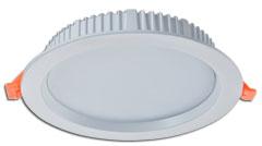 Curved Surface Round LED panel light, max. 95Lm/W 5 Years Warranty Die Casting Aluminum Frame CRI (RA): >80, Beam Angle: 120º PMMA - LGP with MALE 5.5x2.