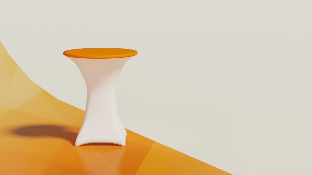 Könyöklő Könyöklő / Cocktail table 80 db/pcs 110 cm magas/high 90 cm átmérő/diameter Az könyöklőket
