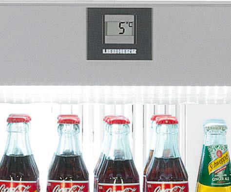 Ezen kívül, az üvegajtós készülékek profi teljesítményükkel is kitűnnek, ami mindegyik ventilációs hűtéssel felszerelt Liebherr modellre jellemző: a berakott italokat az egész belső térben gyorsan