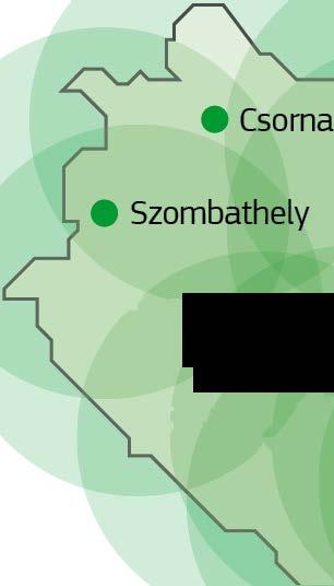 Kerecsend Miskolc Tatabanya eoll6 e Szekesfehervar e Szolnok Debrecen Zalaegerszeg Bekescsaba Domb6var Oroshaza Kaposfo Szekszard H6dmez6v, arhely e Pees e BAJA
