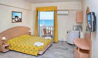 GÖRÖGORSZÁG KRÉTA 19 Rethymnon-strand Hotel Jo-An Beach f WiFi térítés ellenében Ízlésesen kialakított, kis szálloda barátságos légkörrel és ideális tengerparti fekvéssel.