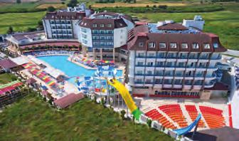 TÖRÖKORSZÁG TÖRÖK RIVIÉRA 75 Side RAMADA Resort Side r Vízicsúszdák Spa & wellness Nyugodt helyen található, 2013-ban nyílt szálloda színpompás stílussal és