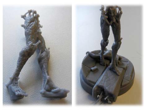 ábra: A 3D nyomtatott terepasztalfigurák makrófotói [15] 13.