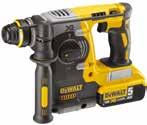 18 V-os XR Li-Ion kefe nélküli fúrókaplapács, 3 üzemmóddal DCH273P2/DCH273P2T*/DCH273N** 18 V-os XR Li-Ion nagyteljesítményű, SDS-Plus fúrókaplapács, 3 üzemmóddal DCH254M2 5,0 Ah / 400 W 0-1100 ford.