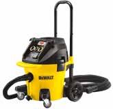 fújási teljesítmény Kapacitás Száraz/Vizes kapacitás Névleges kimeneti teljesítmény : Europa 1400 W 4080 l/min 30 l 17,5 l 9,5 kg 2200 W DWV900L 30 l standard L osztályú porszívó DWV901L / DWV901LT*