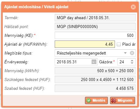 ajánlat milyen irányú.