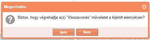 Lezárult státuszú piac (termék) esetében ajánlat már nem vonható vissza.