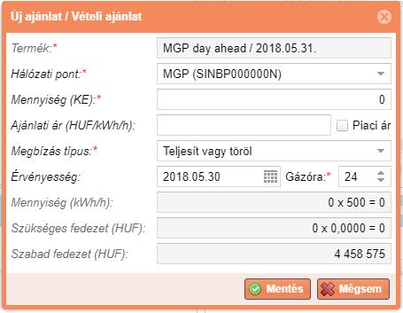 Ezzel egy időben az ajánlatban szereplő teljes mennyiség nem teljesített hányadára vonatkozó ajánlati rész automatikusan törlésre kerül.