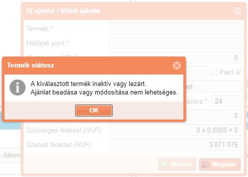 Felfüggesztések ellenőrzése: A rendszer ellenőrzi a KP tag kereskedési jogát.