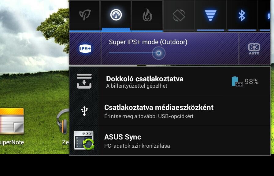 ASUS Sync Az ASUS Sync segít szinkronizálni a számítógépre telepített Outlook program névjegyeit (Contacts) és naptár bejegyzéseit (Calendar) az ASUS Transformer Padon található adatokkal.