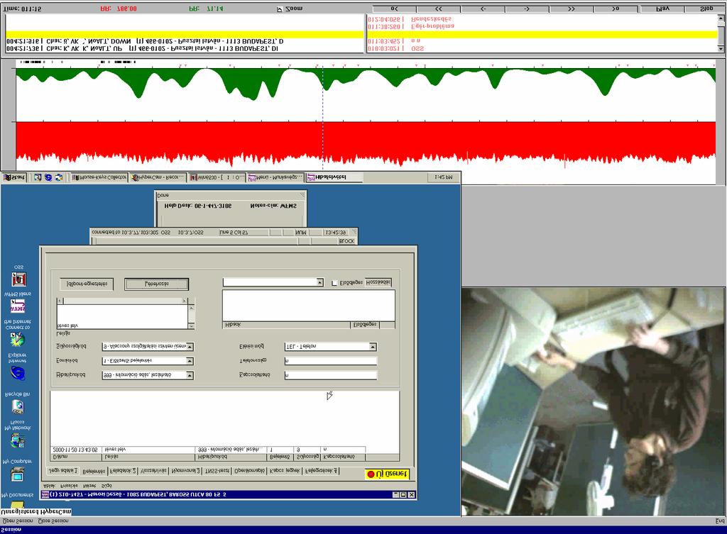 A kísérleti alany által látott képernyő A kísérleti alany munkahelyén kamerával rögzített kép 1. hívás 2. hívás 3. hívás 4. hívás 5. hívás 6. hívás 7.