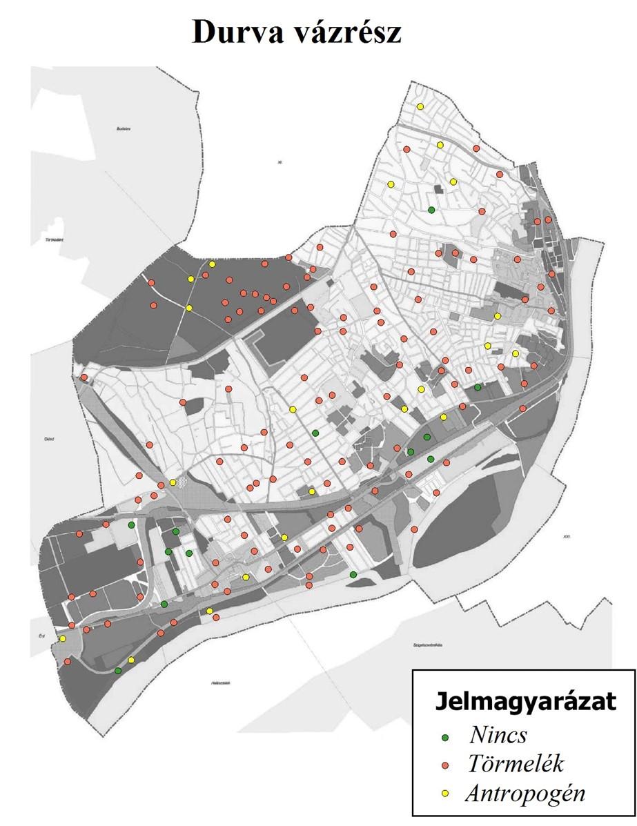 523 talajok a kerület Tétényi- fennsík, Budatétény, Baross Gábor telep, Duna-mente, Duna-part, Nagytétény és Logisztika karakter területeken egyértelműen dominálnak.