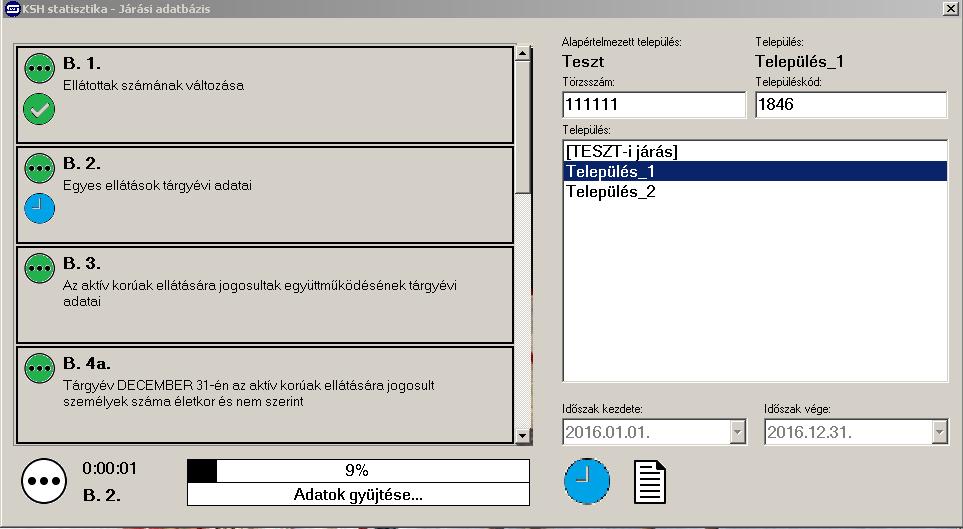 A folyamatot a bal alsó részen megjelenő folyamatjelzőn tudják figyelemmel kísérni.