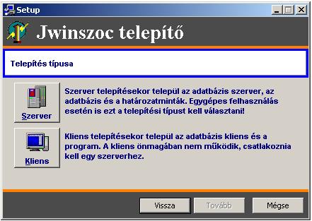 Az újabb telepítésekre akkor lehet szükség, ha később a szoftvert egy másik számítógépre áthelyezik, vagy a meglévő hálózatban bővül a programot használó gépek száma. 1.
