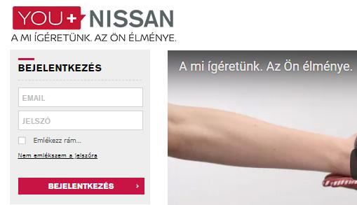 HA MÁR VAN FIÓKJA, KÖVESSE AZ ALÁBBI LÉPÉSEKET 1. Jelentkezzen be a You+Nissan oldalon (https://youplus.nissan.hu/hu/hu/youplus. html), nyissa meg a SAJÁT NISSAN oldalt, majd a SAJÁT GARÁZS. 2.