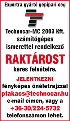 biztosítunk. Érdeklődni 8-20 óráig a 06-70/639-9920-as telefonszámon.