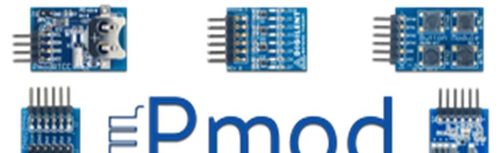 Bővítési lehetőség -PMOD Periféria modulok (PMOD), további bővítési lehetőségek Karakteres LCD, OLED, 7segLEG GPS