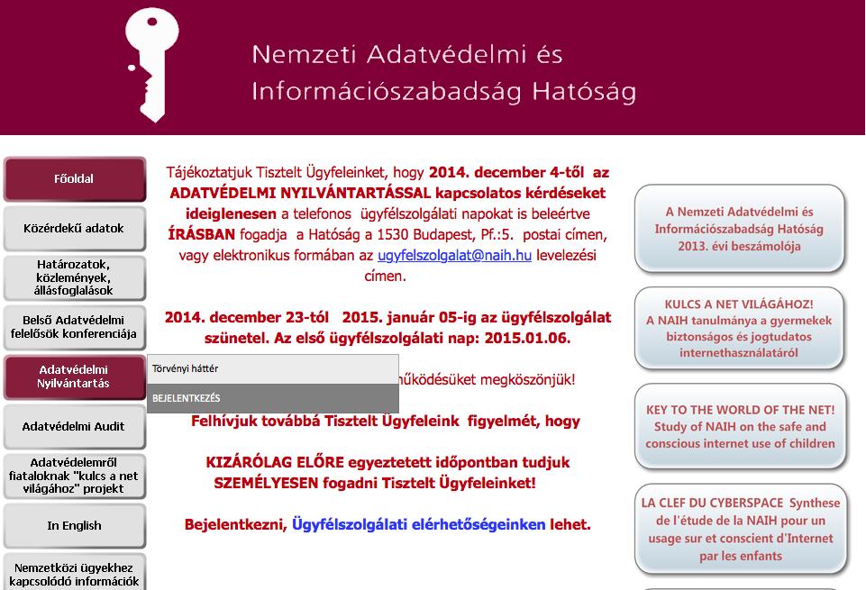 3.) Tájékoztatási kötelezettségek III.