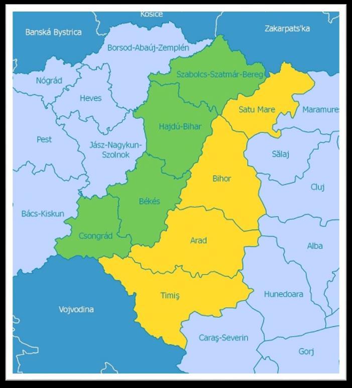 Interreg V-A Románia - Magyarország Együttműködési Program A program kedvezményezettjei: A pályázók székhelye vagy kirendeltsége/regionális/helyi intézménye a célterületen kell legyen (Satu Mare,