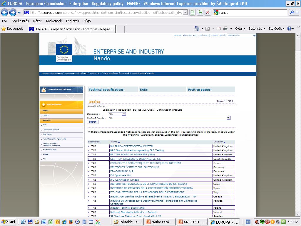 További részletek angolul tudóknak EU honlapokon www.eur-lex.europa.