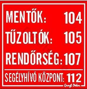Az üzletben szükséges kötelező és tájékoztató jellegű kiírások: Elsősegély tábla: Helyet