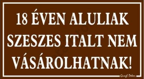 Az üzletben szükséges kötelező és